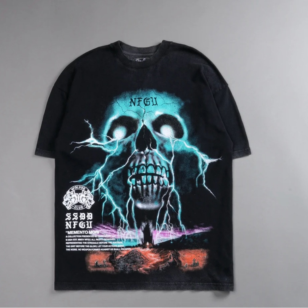 Darc Sport Memento Mori “Through Our Eyes” Oversized Tee SIZE X SMALL BLACK